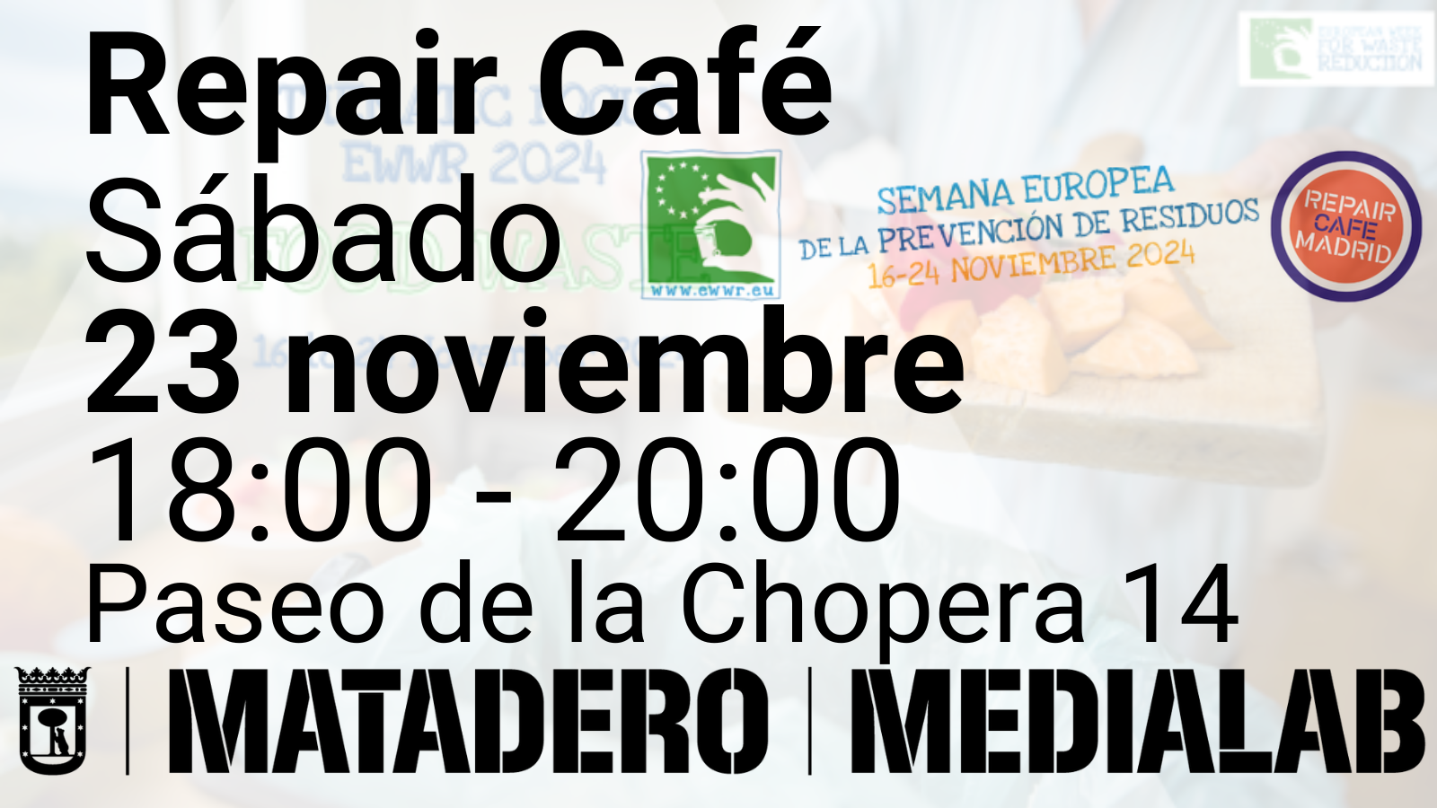 Repair Café se une a la Semana Europea de la Reducción de Residuos