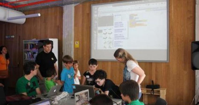 participantes del Coder Dojo